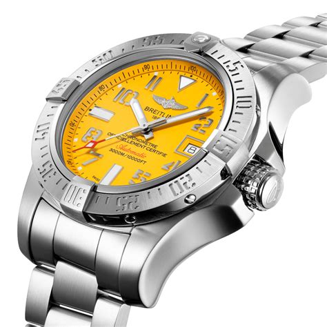 breitling avenger 2 seawolf yellow review